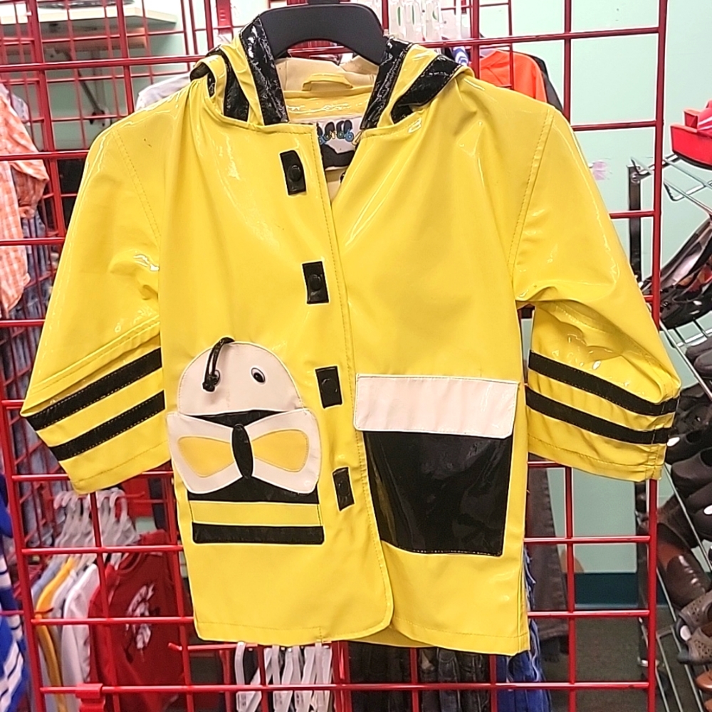 Yellow rain coat